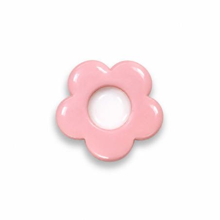 Bouton - fleur rose