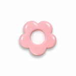 Knopf - Blümchen rosa