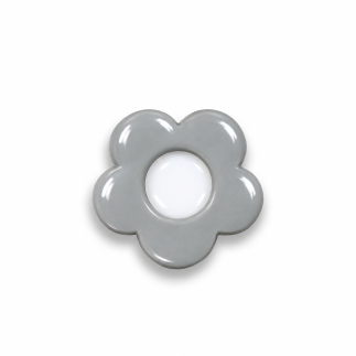 Bouton - fleurs grises