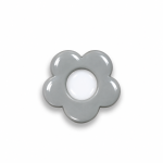 Bouton - fleurs grises
