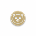 2-hole button - bear beige