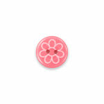 Button 12mm - pink flowers Button 12mm - pink flowers