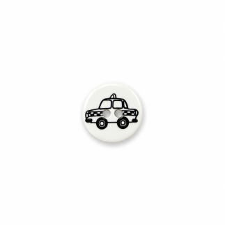 Button 15mm - Car white