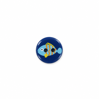Bouton - Poisson bleu