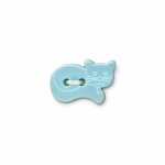 Button - Kitty light blue