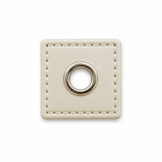 Patchs à œillets - perle 8 mm argent