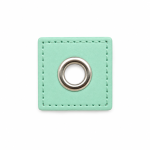 Patchs à œillets - menthe clair 8 mm argent Patchs à œillets - menthe clair 8 mm argent
