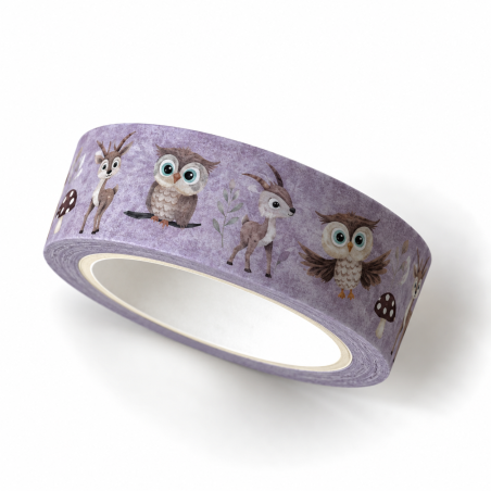 Washi Tapes - Reh und Eule altrosa