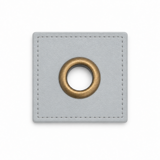Patchs à œillets - gris bronze 8 mm