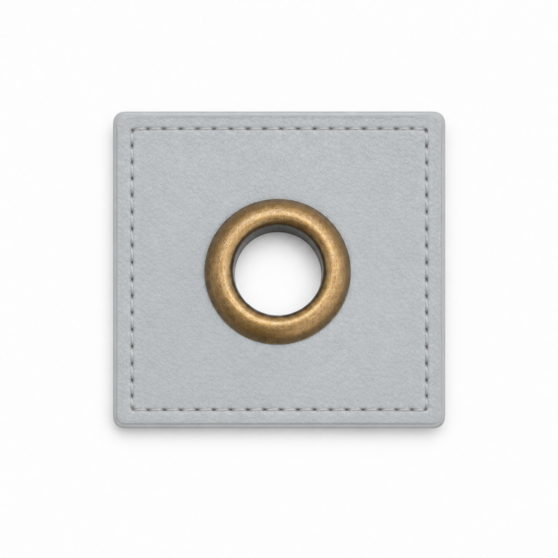 Patchs à œillets - gris bronze 8 mm