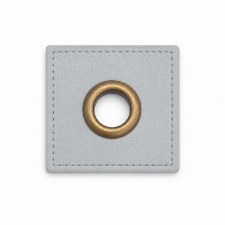 Patchs à œillets - gris bronze 8 mm