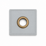 Patchs à œillets - gris bronze 8 mm