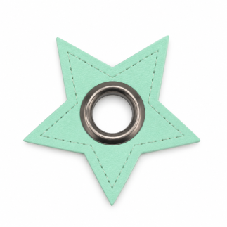 Patchs à œillets - Étoile menthe 8 mm bronze