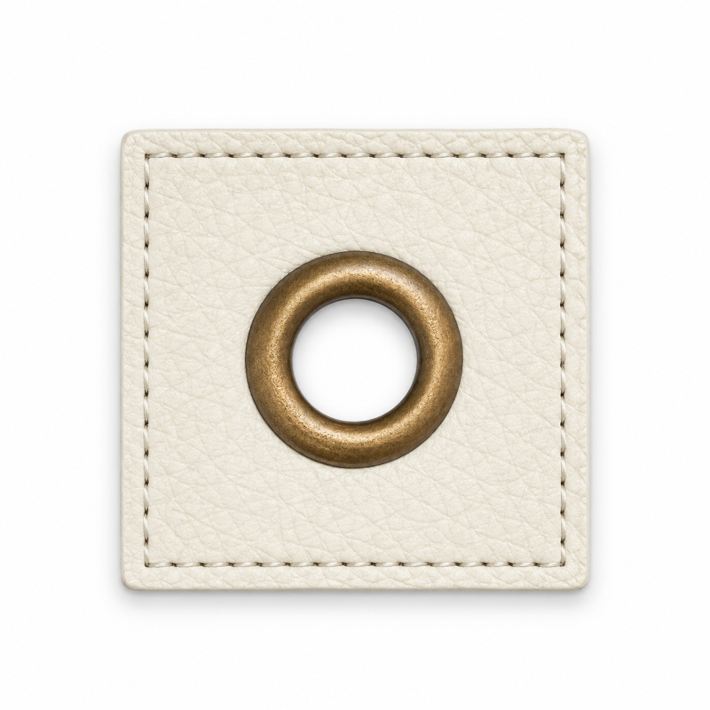 Patchs à œillets - sable 8 mm bronze Patchs à œillets - sable 8 mm bronze