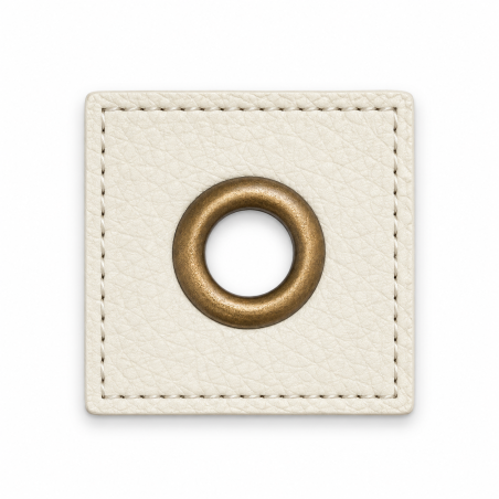 Patchs à œillets - sable 8 mm bronze