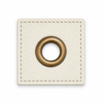 Patchs à œillets - sable 8 mm bronze Patchs à œillets - sable 8 mm bronze