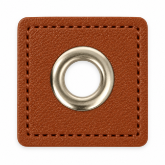 Patchs à œillets - marron / argent