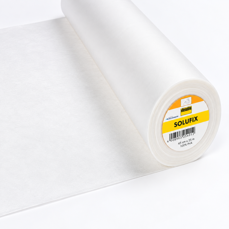 Solufix - self-adhesive embroidery stabilizer Solufix - self-adhesive embroidery stabilizer