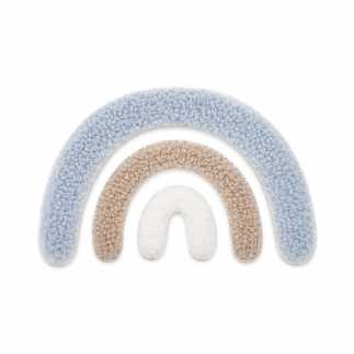 Chenille Patch - Rainbow blau 10cm