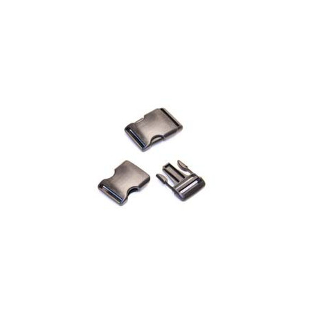 Black plastic snap buckle - 38mm