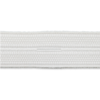 20mm white buttonhole elastic