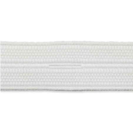 20mm white buttonhole elastic