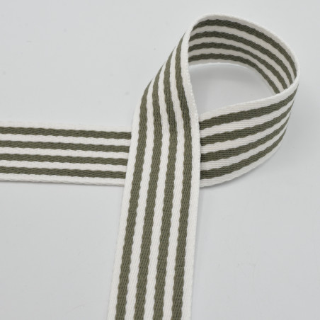 Sangle de sac 40 mm - blanc/militaire