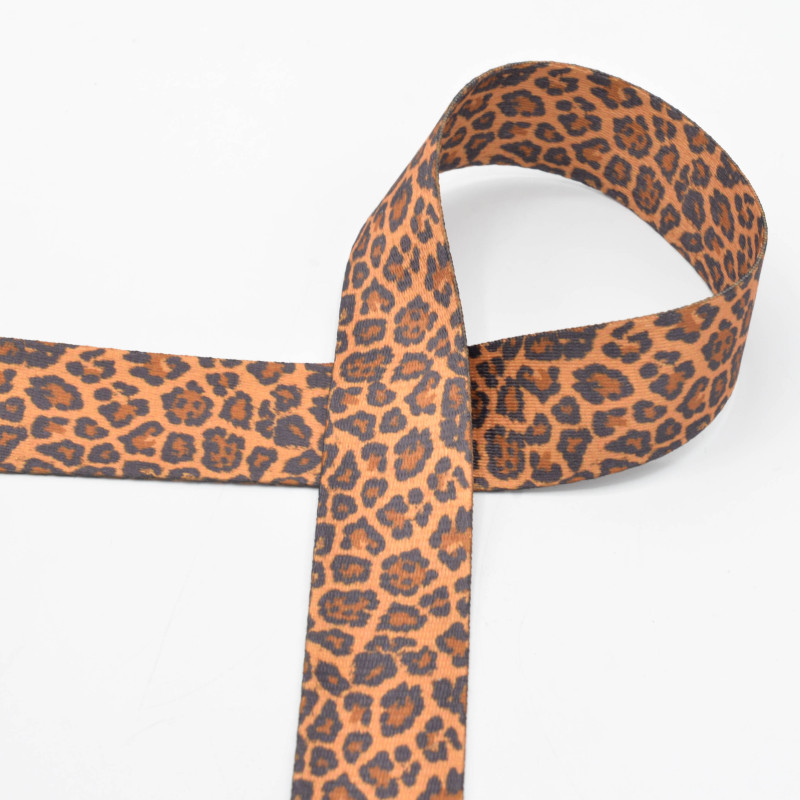 Bag strap 40mm - Leo brown Bag strap 40mm - Leo brown