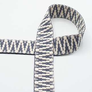 Bag strap 40mm - Multicolor navy/offwhite
