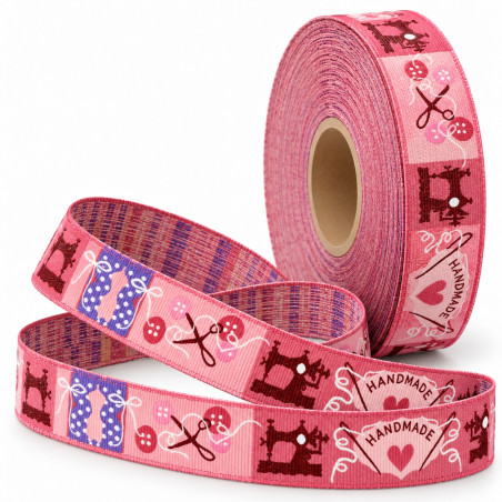 Webband - Handmade altrosa