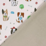 softshell - dogs ecru softshell - dogs ecru