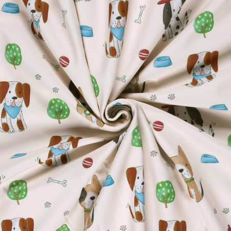 softshell - dogs ecru