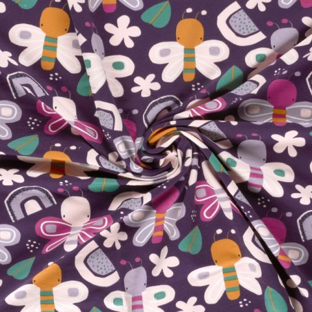 sweat - Papillons violet
