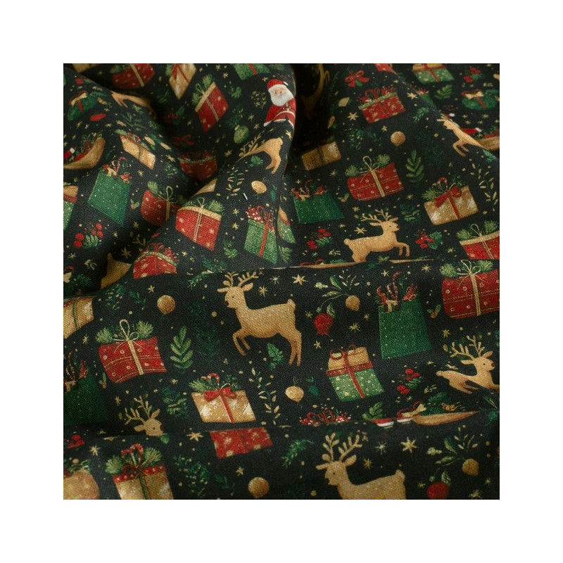 Baumwolle - Weihnachtsgeschenke navy Baumwolle - Weihnachtsgeschenke navy