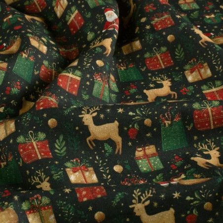 Baumwolle - Weihnachtsgeschenke navy