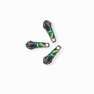 Zipper 6.5mm for metallized zipper Rainbow