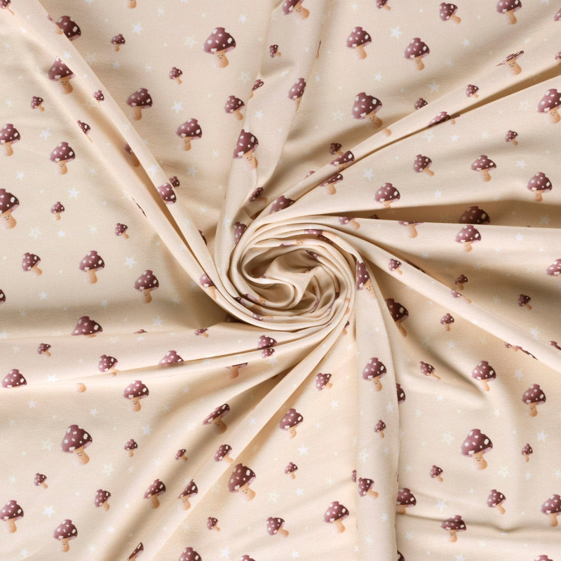 Jersey - Mrs Mint Tree happy Pilze beige Jersey - Mrs Mint Tree happy Pilze beige