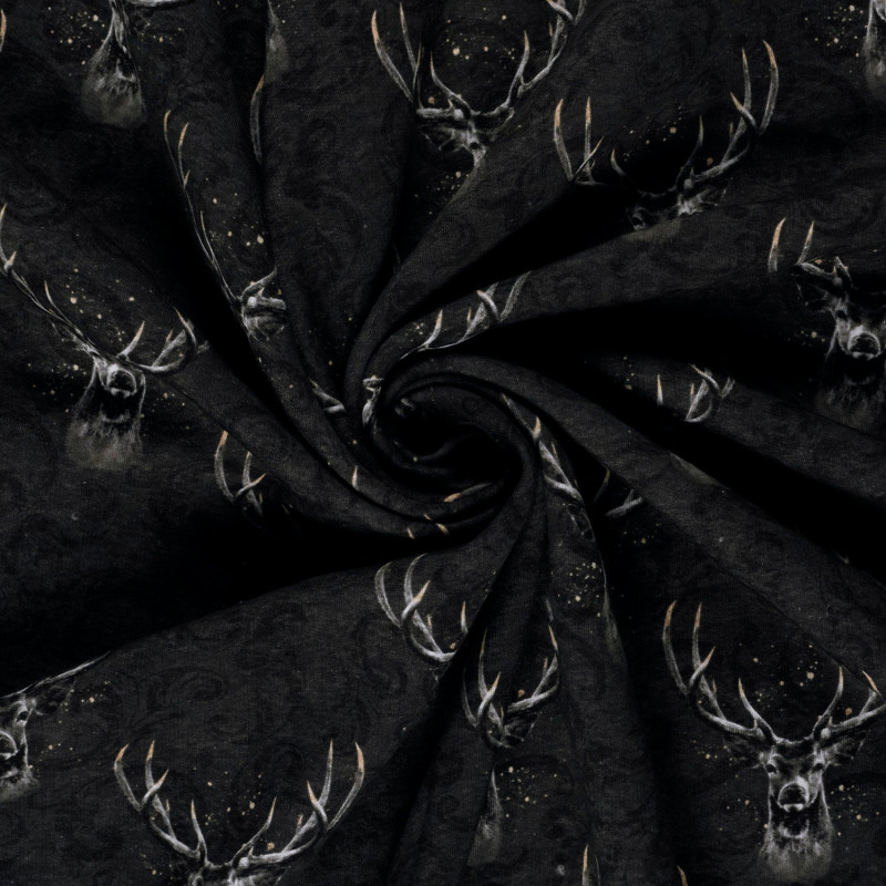 Heavy sweatshirt - Glitter Doll Deer Anthracite Heavy sweatshirt - Glitter Doll Deer Anthracite