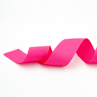 Ripsband - 25 mm, rose vif 280
