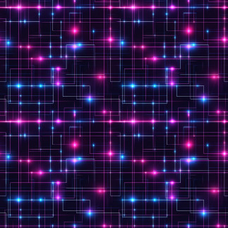 French Terry - Electronics pink / schwarz