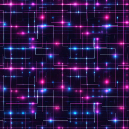 French Terry - Electronics pink / schwarz