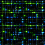 French Terry - Electronics lime / schwarz