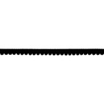 Pompom trim - 6mm black (qt)