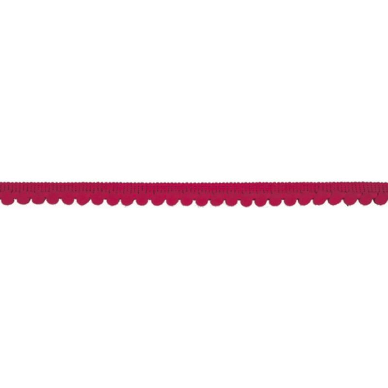 Pompom trim - 6mm fuchsia (qt)