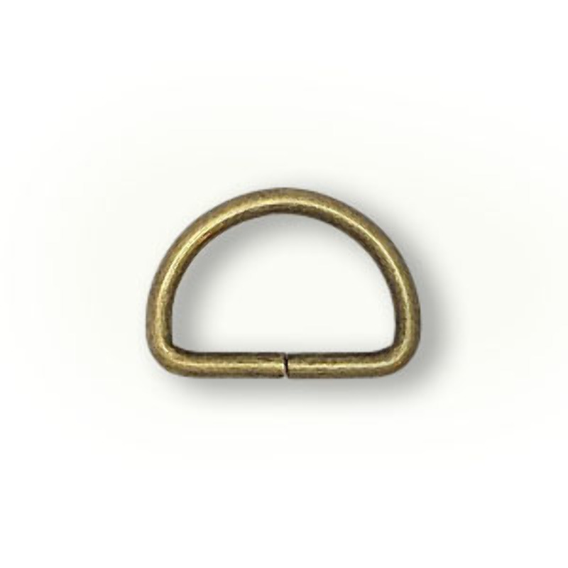 D-Ring 30mm antique brass