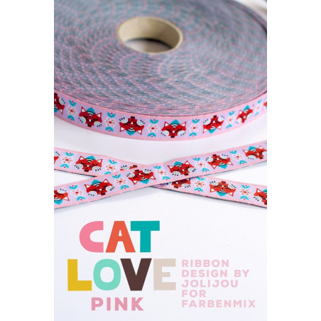 Webband - Cat Love Pink