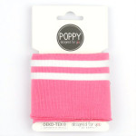 Manchette Poppy - rose/blanc
