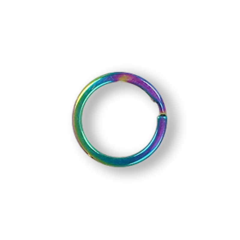 Round rainbow keyring