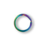 Round rainbow keyring
