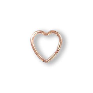 Keyring heart rose gold